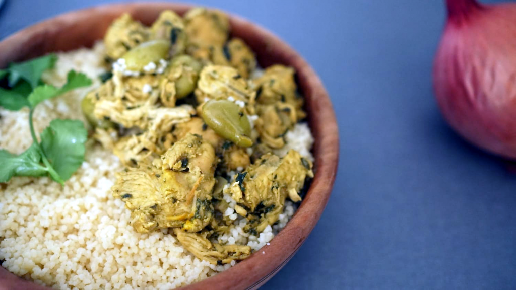 Filet de poulet aux olives vertes au thermomix