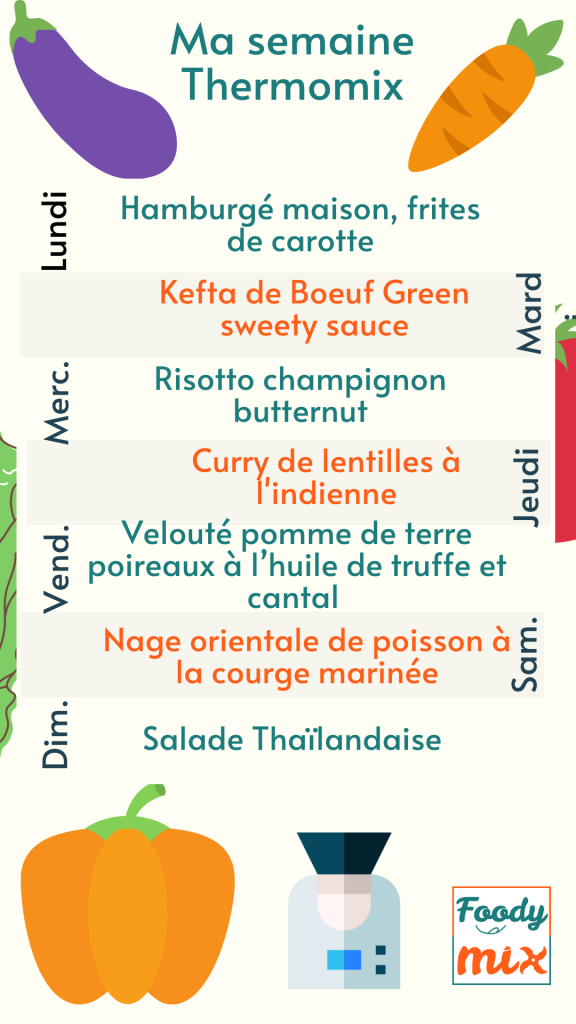 Quelles Recettes Thermomix pour la semaine