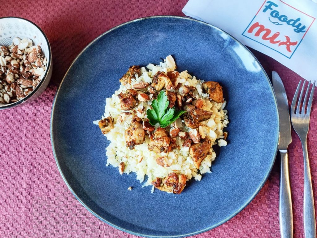 Poulet a la marocaine couscous de choux fleur