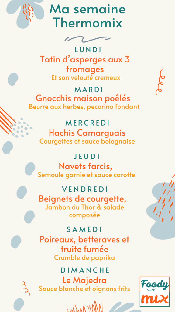 Quelles Recettes Thermomix pour la semaine du 18 Avril au 24 Avril ? 1 Recettes Thermomix pour la semaine