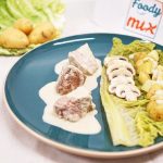 Médaillons de veau sauce forestière, légumes vapeurs