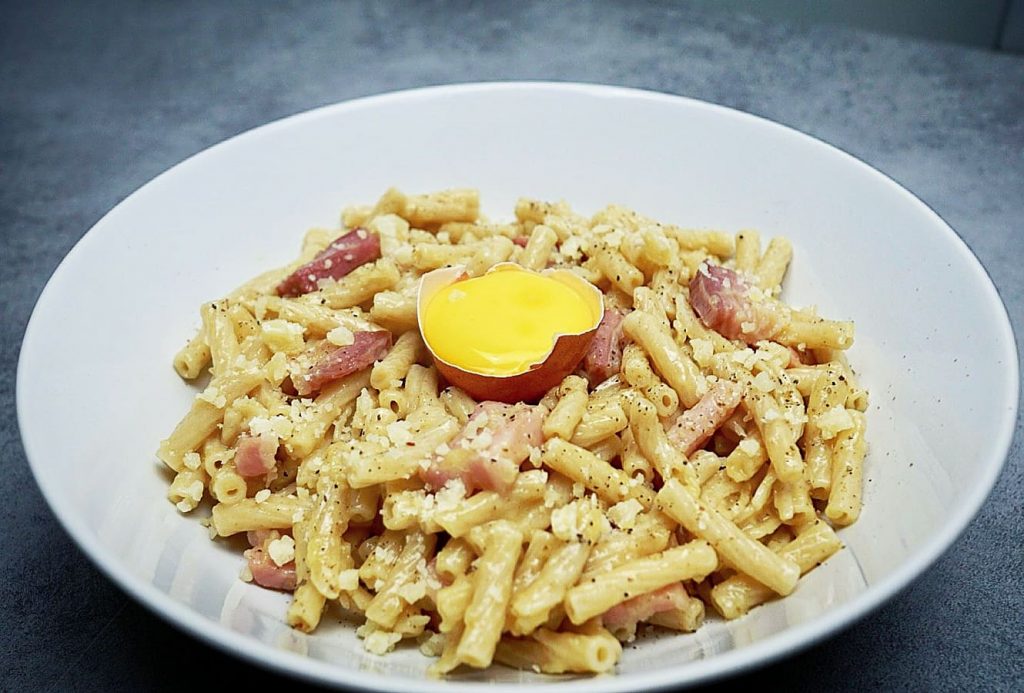 Macaroni alla Carbonara et pecorino DOP