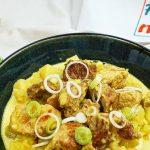 Curry rouge de porc et pommes de terre au lait de coco