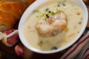 Poisson à la crème et fondue de fenouil