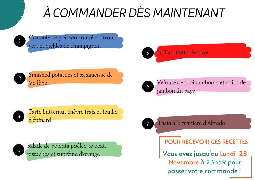 recettes Thermomix - Companion - Monsieur Cuisine-... pour la semaine du 28 Novembre au 4 Décembre