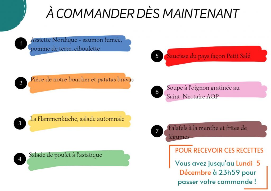 recettes Thermomix - Companion - Monsieur Cuisine-... pour la semaine du 5 au 11 décembre