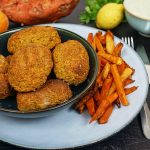 Falafels à la menthe et frites de légumes