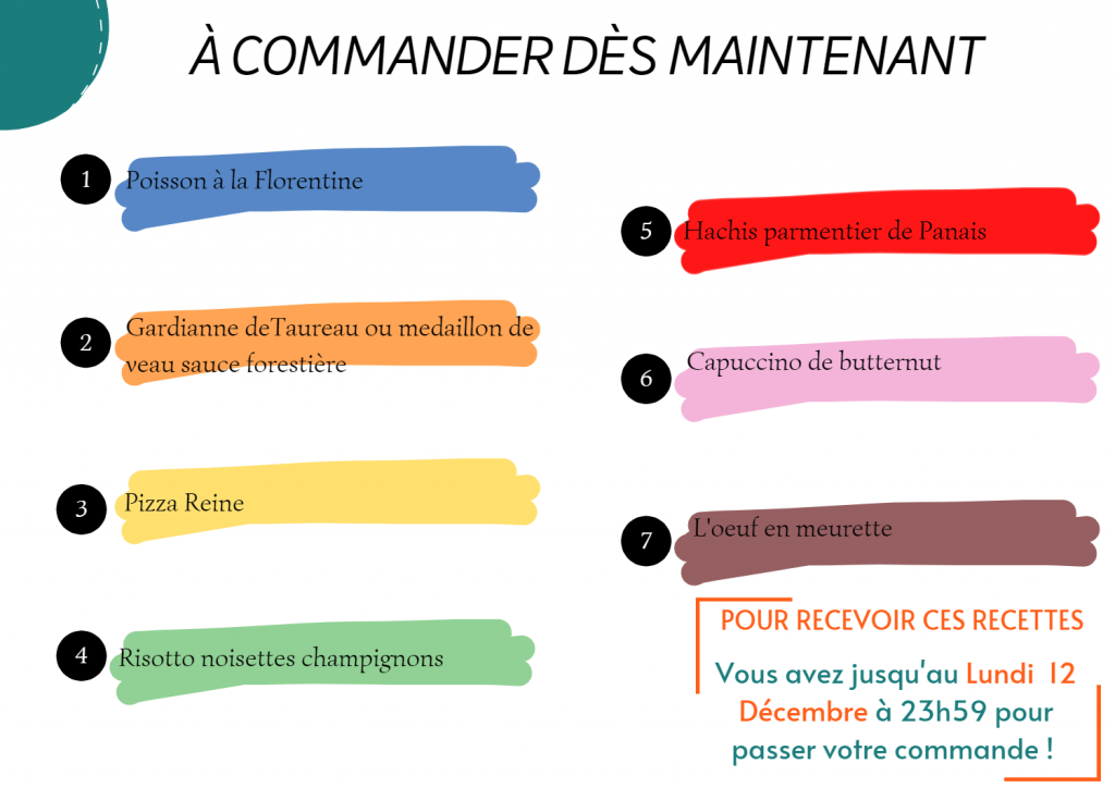 recettes Thermomix - Companion - Monsieur Cuisine-... pour la semaine du 12 au 18 décembre