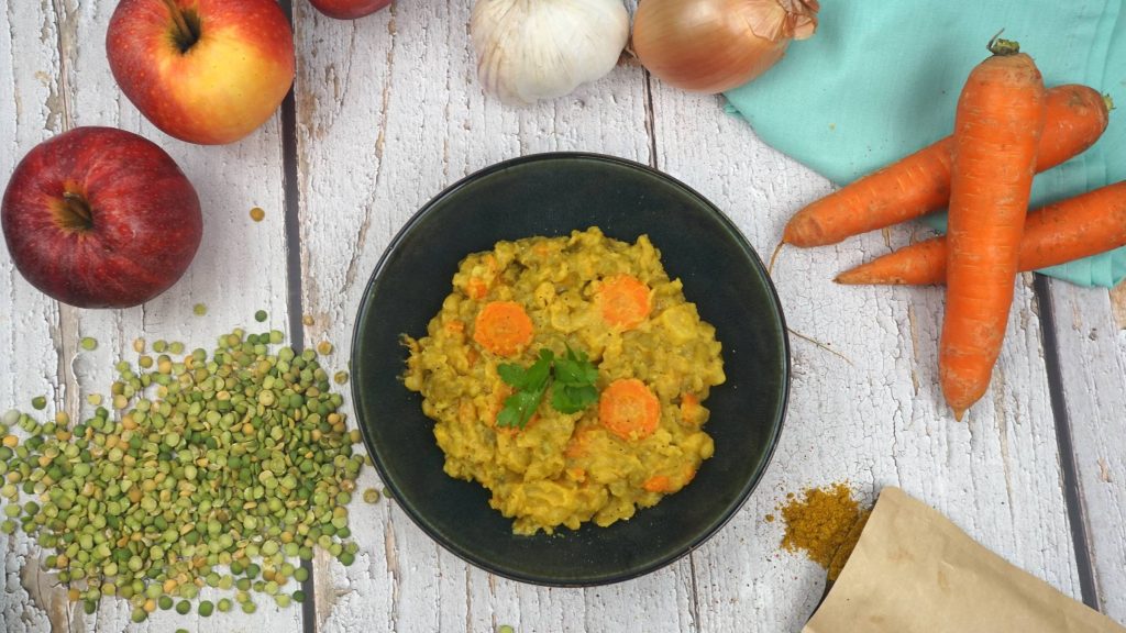 Le curry de pois cassé à l'indienne