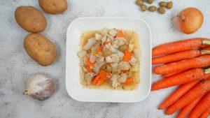 Filet de poulet Label Rouge en mijoté de légumes du pays