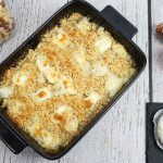 Crumble de topinambours à la noisette et au chèvre