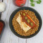 Poisson à la grecque et petit épeautre