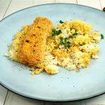 Filet de saumon et son riz IGP Camargue en croûte de noisette