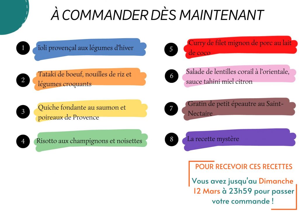 recettes Thermomix - Companion - Monsieur Cuisine-... pour la semaine du 13 au 19 Mars