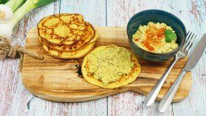 Galette de maïs et son Guacamole parfumé au cumin, salade verte