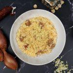 Risotto à la poudre de noisette et chorizo