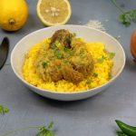 Colombo de porc et son riz au curcuma