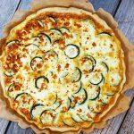 Tarte courgette feta, citron et thym